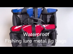 Outdoor Fishing Tackle Set Bag Bait Metal Jig Lure Polyest Rucksack Tackle Box