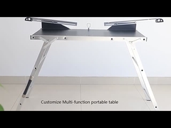 Buitengewone vierkante opvouwbare campingtafel Draagbare verstelbare aluminium campingtafel